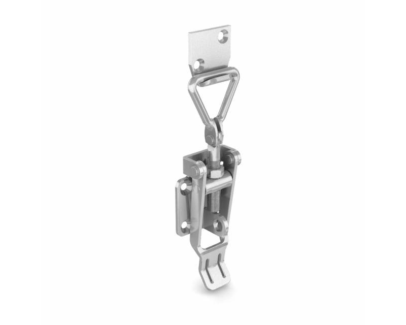 Adjustable toggle latches with strike - padlockable - 82 mm to 118 mm